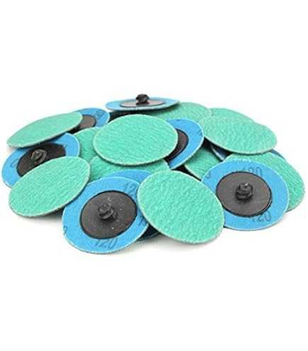 NYXCL 40Pcs Mixup Quick Change Discs Set, 2 Inch Zirconia Sanding Discs With 1/4" Holder, For Die Grinder Surface Prep Strip Grind Polish Finish Burr Rust Paint Removal,Surface Conditioning Discs - View #2