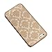 ABC® Carved Damask Vintage Pattern Matte Hard Case Cover For iPhone 6 4.7 Inch (Golden)
