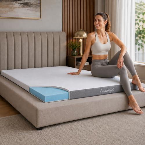 Arensberger Matratze LINA 180x200cm Höhe 11cm | NANOCELL® Gel-Schaum | Mittelfest H3 | Premium-Bezug 240g/m² | 60°C waschbar | Kaltschaum-Matratze 180