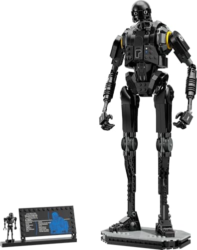 LEGO Star Wars 75434 Sicherheitsdroide K-2SO Spielzeug - Figur zum Bauen & Ausstellen, Sammler-Modell mit Infotafel – Geschenk für Jungen, Mädchen ab 10 Jahre und Erwachsene Andor-Fans 9