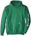 Carhartt Men's Big-Tall Signature Sleeve Logo Sweatshirt Hooded
