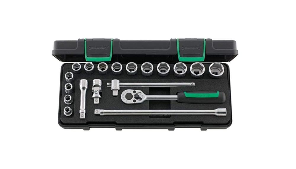 Stahlwille 96023132 456/14/5I Socket Set 3/8 Inch, 19 Pieces