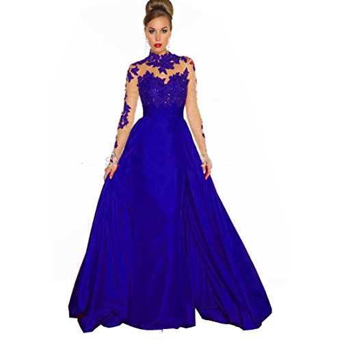 Chady 2017 Ball Gown Long Sleeves Black Red Open Back
