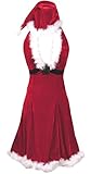 Alivila.Y Fashion Womens Sexy Santa Claus Christmas Costume Xmas Dress With Hat