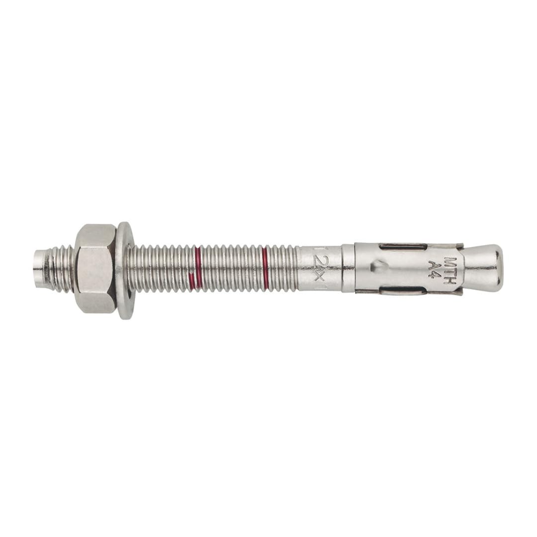 Index Fixing Systems MTH-A4 – Pack of 50 Male Anchors for High Loads, ETE Approved Option 7 (Stainless Steel, M12 x 140 mm, Diameter 12 mm)