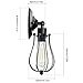 Wire Cage Wall Sconce Angle-Adjustable Socket Industrial Wall Light Vintage Style Wire Metal Cage Sconce Indoor Wall Light Fixtures(Black)