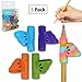 Training Grips, Firesara Original Handwriting Correction Finger Exclusive Wings Design Assorted Grip Trainer for Righties Kids or Children or Preschoolers or Adults (5PCS)