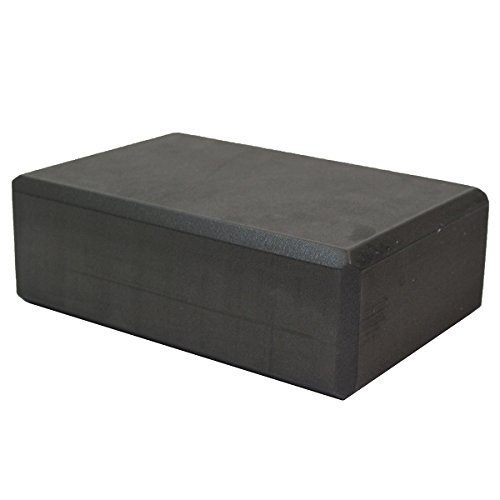 Sol Living Yoga Block - Compact Durable High Density EVA Foam Block for Balance and Stability, Exercise, Fitness, Pilates and Yoga Accessory - 3" x 6" x 9" Black Color - Thumbnail 3