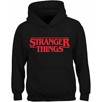 Icustomworld Stranger Things Ride Bike Hoodie Netflix Series Hooded Sweatshirt (Medium, Stranger Things) (Small, Black)