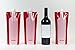 Wine2Go The Original Foldable and Reusable Wine Pouch that Holds a Full 750ml Bottle, Red