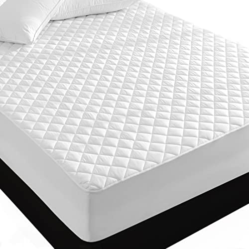 UNILIBRA 2 Pack Twin Size Mattress Pad Deep Pocket, Breathable Quilted Fitted Mattress Protector Stretches up to 14 Inches, Ultra Soft Filling Mattress Cover for Twin Size Bed