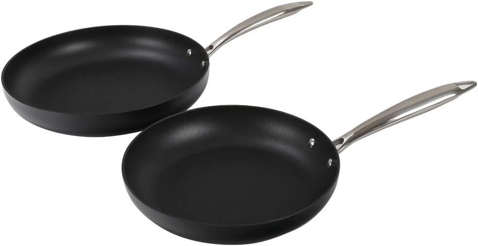Othello 2-Piece Nonstick Frying Pans Set - 9.5 in. &11 in, Induction Fry Pans, Oven & Dishwasher Safe, PFOA Free: Kitchen & Dining
