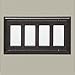 Amazon Basics AB-6009 Quadruple Gang Wall Plate, 4, Oil Rubbed Bronze