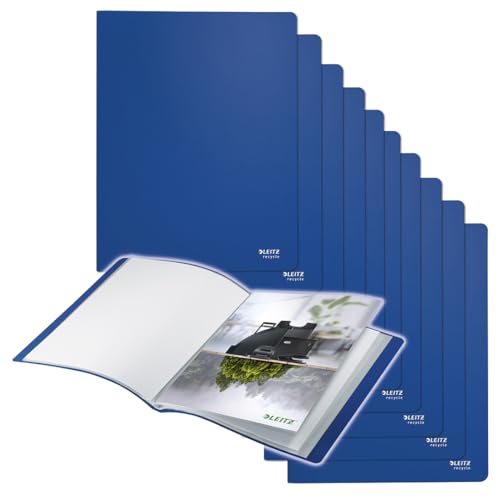 Leitz Recycle Showalbum, 40 Inserts For Storing A4 Docs, Blue