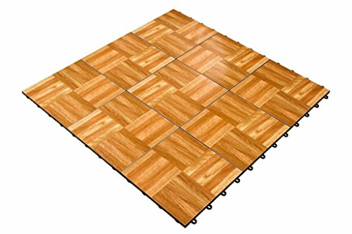 SnapLock Oak 3' x 3' Portable Dance and Event Floor Kit