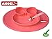 Owl Silicone Placemat - Spill Proof Suction Plate for Baby, Kids, Children, Toddlers by Angel Home (Pink)
