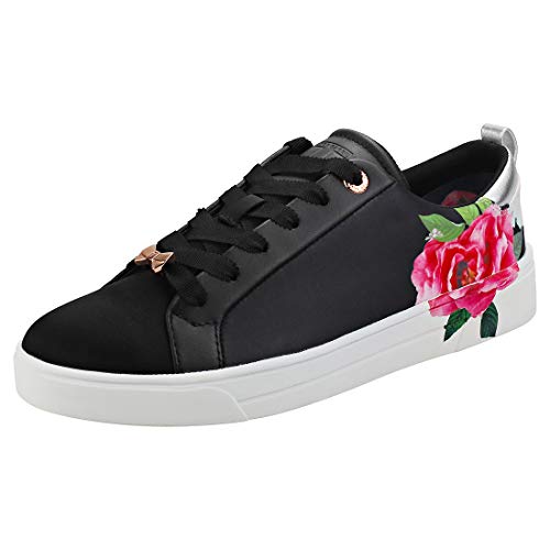 Ted Baker Rialy Magnificent Womens Black Satin Sneakers in Oman