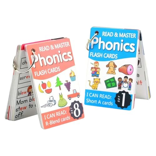 English Sight Words Flash Card, Phonics Flash Cards for Kids Age 4-8, Word Games Flashcards, Vocabulary Cards, Matching Game Flash Cards, English Word Cards, Educational Learning Activities for PreK