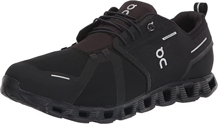 Amazon.com | On Men's Cloud 5 Waterproof Sneakers, Black/Black, 9