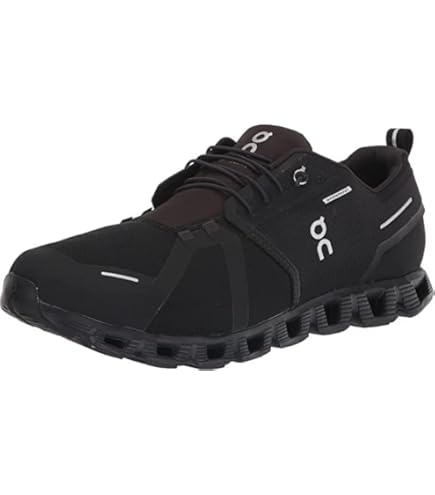 Amazon.com | On Men's Cloud 5 Waterproof Sneakers, Black/Black, 9