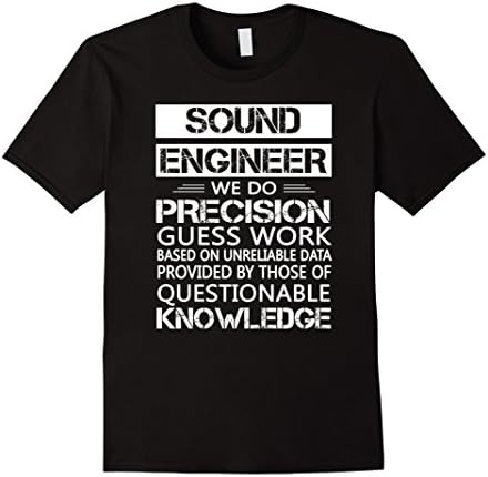 Men's Sound Engineer Shirt Best Gift For Sound Engineer 2XL Black