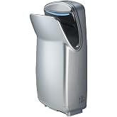 World Dryer V-649A VMax Vertical Hand Dryer, 110-120V, High-Impact ABS Cover in Silver