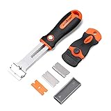 HORUSDY Multi-Purpose Mini Razor Scraper Set with 5 Kinds Blades for Cleaning Wall Decals, Tile Adhesive, Car Film, Best Cleaning Scraper Tool