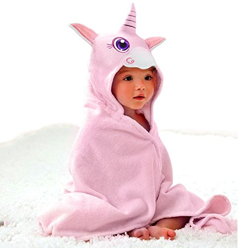 Baby Hooded Towel Upsimples Unicorn Baby Towels for Baby Girls 35 × 35  Inches Ultra Large 500GSM Super Soft Organic Bamboo Baby Towels for Baby  Infant