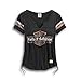 HARLEY-DAVIDSON Official Women's Genuine Side Laced Tee, Black