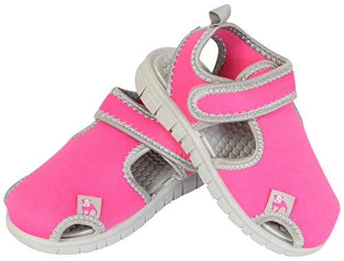 B.U.M. Equipment Girl\'s Water Shoes, Hot Pink/Grey, 10 M US Toddler' - Thumbnail 4