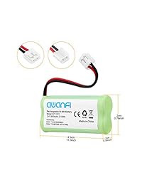 AWANFI BT 1011 BT 1018 BT 1022 NiMH   Batería inalámbrica para teléfono móvil AT&T Vtech CS6209 CS6219 CS6229 DS6151 Uniden BT18433 BT28433 BT184342 BT284342 CL80109 TL90078 (4 unidades)