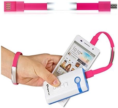 Hmily® Bracelet Micro USB Data Charging Cable For Iphone 5 , 5s , 6 ,6 plus, Ipad .. Samsung Galaxy, HTC, Motorola Droid, Sony, Any Android Phone &amp; Portable Power Packs (red for ios)