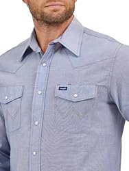 Wrangler mens Cowboy Cut Western Long Sleeve Snap
