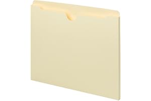 Smead File Jacket, Flat-No Expansion, Letter Size, Manila, 100 per Box (75410)