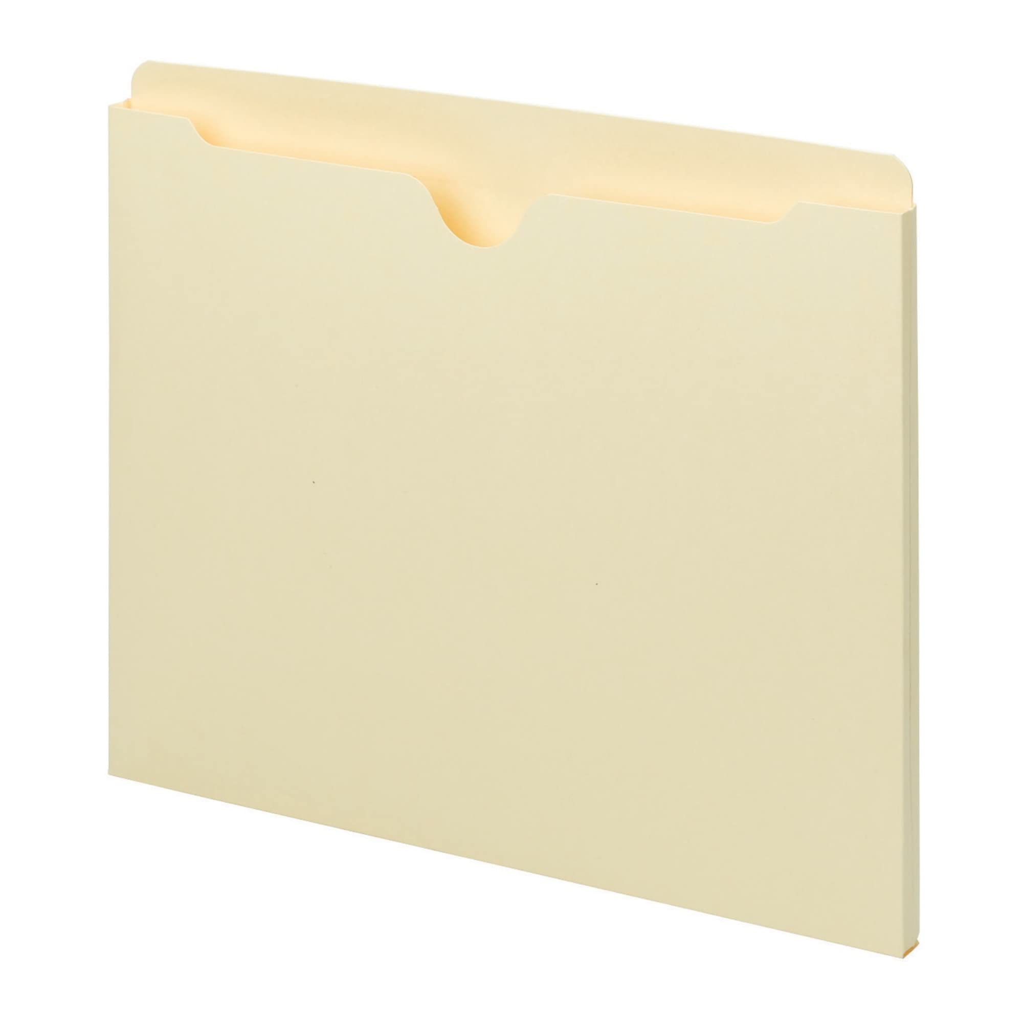 Photo 1 of Smead File Jacket, Straight-Cut Tab, Flat-No Expansion, Letter Size, Manila, 100 per Box (75410)