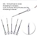 16 Pieces Punch Needle Tool, 7 Sizes Embroidery Punch Needle, Embroidery Tool Case, Big Seam Ripper, Scissors, Threader and Thimble for Embroidery Floss Poking Cross