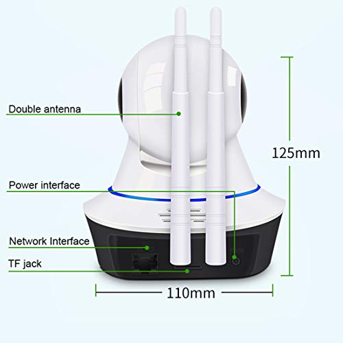 WiFi Camera 1080P Home Security Dome Camera Baby Monitor WiFi IP Surveillance Camera HD Night Vision Motion Tracker Auto-Cruise Remote Monitor by WEILIGU