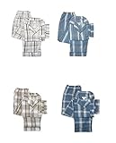 Ten West apparel mens cotton yarn dyed short sleeve pajamas set