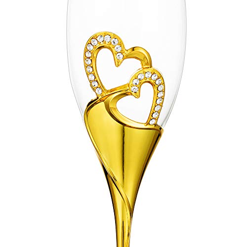 Dual-Heart Champagne Glasses - Image 6