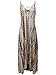 JayJay Women Casual Maxi Sleeveless Split Tie Dye Long Dress with Pocket,Brown,XL