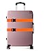 BlueCosto Luggage Straps Suitcase Baggage Carry-on Bag Belt - 2-Pack, Orange