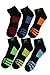 Fila Mens 6-Pack Men's Sport Quarter Socks, Black, Shoe sizes 6-12.5