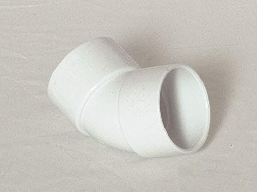 Solvent Weld 32mm Waste Pipe 45 Degree Bend - White