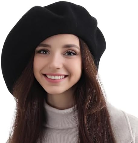 Beret Hat for Women Mink Fur Beret Hats with Lining Real Fur  display picture 2