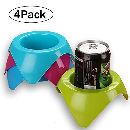 Beach Vacation Essentials Accessories (4Pack) Coasters Drinks Cup Holder Gear for Women Baby