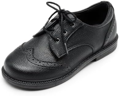 Amazon.com | DADAWEN Boys Girls Classic Lace-Up Dress Shoes Oxford