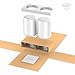 Essential Oil Diffuser, 2 Pack Aroma Diffuser Ultrasonic Cool Mist Aromatherapy with 7 LED Lights, Waterless Auto Shut-Off for Home Spa Baby Bedroom, 120ml