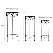 Pure Garden 50-LG1147 Stands – Set of 3 Indoor or Outdoor Nesting Wrought Iron Metal Round Decorative Potted Plant Accent Display Accessories (Black)thumb 1
