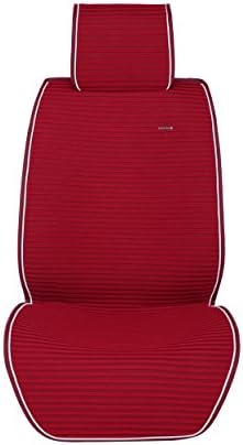 Red Minion Car Seat Covers Leather SUV Truck Van Bucket Seat Split Bench Airbag Seat Belt Compatible With Armrest Universal Fit Nissan Rogue Versa Titan Maxima Murano Leaf Cube Juke Frontier Altima