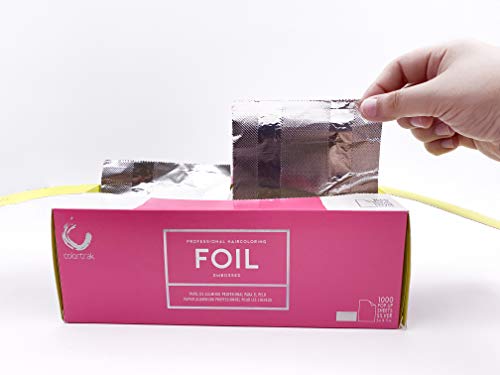 Colortrak Pre-cut Popup Highlighting Foil Sheets, Silver, 1000 sheets 5" x 11"
